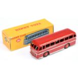 Dinky Toys 282 Duple Roadmaster Coach - Red including hubs with smooth tyres, silver trim and sid...