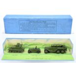 Dinky Pre-War Military 152 "Royal Tank Corps" Set  - containing - 152A Light Tank (metal tracks),...