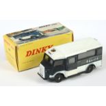 French Dinky Toys 566 Citroen Type H Van "Police" - Two-Tone navy blue and white, silver trim con...