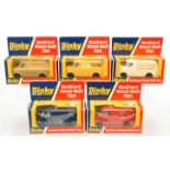 Dinky Toys 410/412 Bedford Promotional Vans  Group Of 5  -  (1) "Collectors Gazette", (2) "Hertz"...