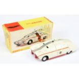 Dinky Toys 105 " Captain Scarlet" Maximum Security Vehicle - White body , red base and stripes, c...