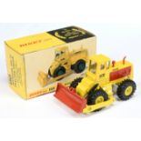 Dinky Toys 976 Michigan 180-111 tractor Dozer - Yellow body, red front blade, engine covers, stac...