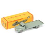 Dinky Toys Dublo 066 Bedford Flat truck - Grey including Chassis, back and smooth wheels 