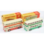 Dinky Toys 292 Leyland Atlantean Bus A Pair (1) " Corporation Transport" Off white and green, red...