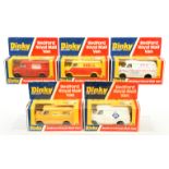 Dinky Toys 410 Bedford Promotional Vans Group Of 5 - (1) "Shell", (2) "ARAL", (3) "OXO", (4) "AWS...