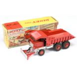 Dinky Toys 959 Foden Dump truck With Front Blade - Red cab, tipper, blade and hubs (plastic to fr...