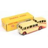 Dinky Toys 280 Observation Coach - Cream body, red flashes and rigid hubs with treaded tyres and ...