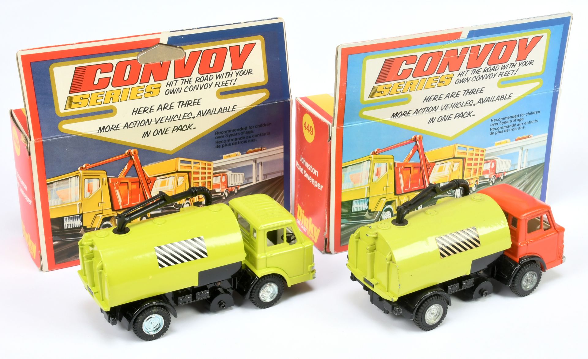 Dinky Toys  449 Ford Johnston Road Sweeper A Pair - (1) Lime Green including back, black chassis ... - Image 2 of 2