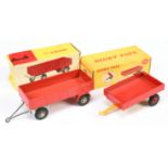 Dinky Toys A Pair - (1) 319 Weeks trailer - Yellow and red including hubs and (2) 428 large Trail...