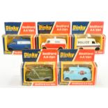 Dinky Toys 410 Bedford Promotional Vans Group Of 5 - (1) "Police",- White with red and blue strip...