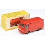 French Dinky Toys 570P Peugeot J7 Van "Pompiers" - Red body and concave hubs, grey interior, silv...