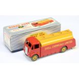 Dinky Toys 991 AEC Monarch Thompson Tanker " Shell Chemicals Limited" - Red cab and back, yellow ...