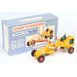 French Dinky Toys 886 Richer Motor-Grader - Yellow, green engine, red plastics including hubs, fi...