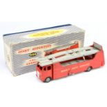 Dinky Toys 984 Car Carrier With Trailer "Dinky Auto Service"  - Red and grey including supertoy hubs