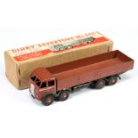 Dinky Toys 501 Foden (type 1) Diesel 8-Wheel Wagon - Brown cab and back, black chassis, silver tr...