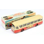 French Dinky Toys 889U Autobus Urbain - Two-Tone cream and red including concave hubs, brown inte...