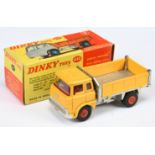 Dinky Toys 435 Bedford TK Tipper - Yellow cab, roof and side panels, silver trim, back and chassi...