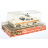 Dinky Toys 2253 (1/25th) Ford Capri "Police" - White body, dark blue interior, chrome trim, roof ...