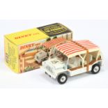 Dinky Toys 106 " The Prisoner" Mini Moke  - White body, brown side steps, aerial, spun hubs and w...