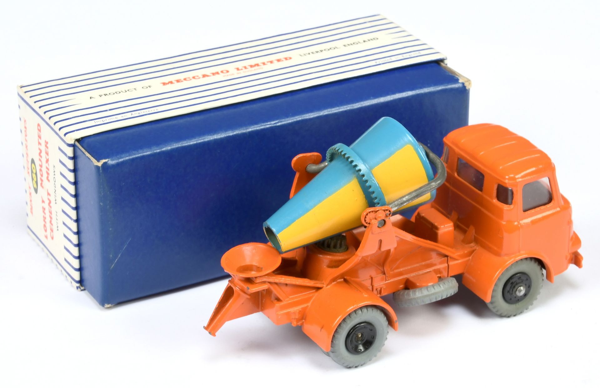 Dinky Toys 960 Albion Chieftain Lorry Mounted Cement Truck - Orange cab and chassis, with windows... - Bild 2 aus 2