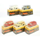 Dinky Toys 410 Bedford Promotional Vans  Group Of 5 -  (1)  "Marley", (2) "Royal Mail", (3) "Opel...