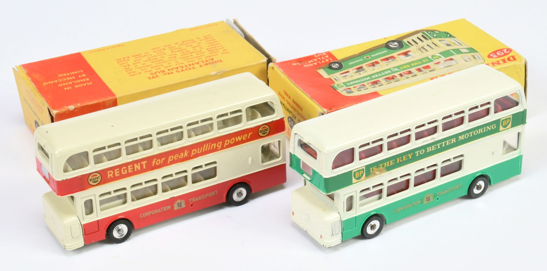 Dinky Toys 292 Leyland Atlantean Bus A Pair (1) " Corporation Transport" Off white and green, red... - Bild 2 aus 2