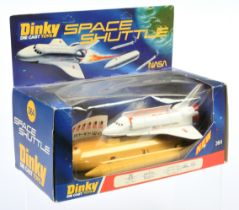 Dinky Toys 364 "NASA" Space Shuttle - White and red including booster and side tanks with Unappli...