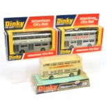 Dinky Toys  291/295 Leyland Atlantean buses Group of 3 Code 3 issues To Include (1) "Wyborowa", (...