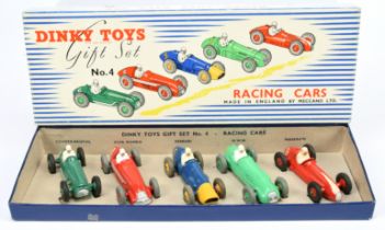 Dinky Toys  GS4 Gift Set "Racing Cars" comprising of 5 x models (1) Cooper Bristol - green, silve...