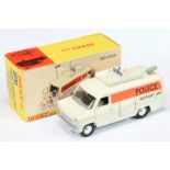 Dinky Toys 287 Ford Transit "police Accident Unit" - White body, bare metal base, grey interior w...