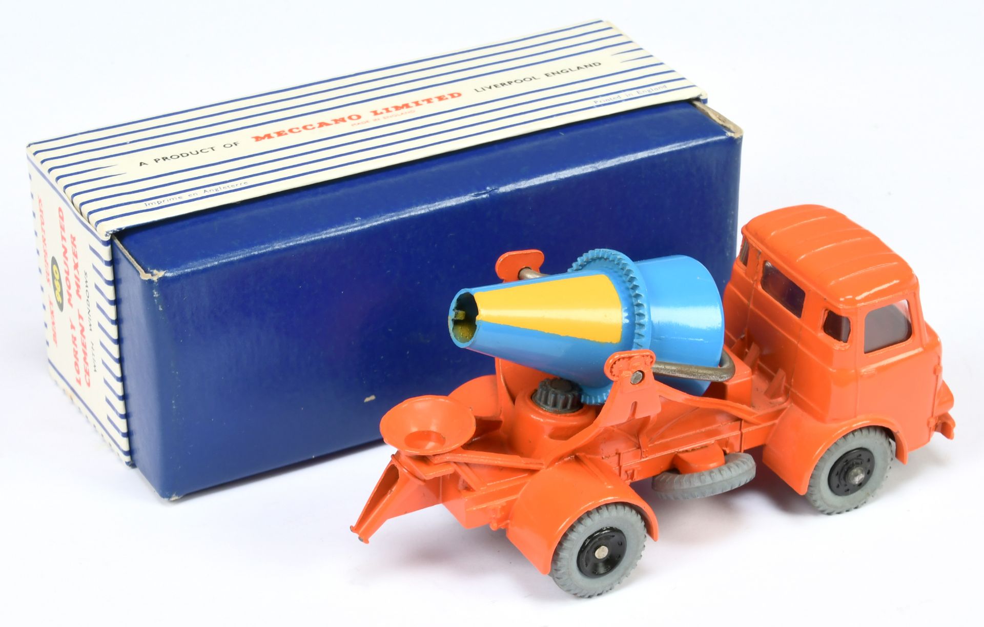 Dinky Toys 960 Albion Chieftain Lorry Mounted Cement Truck - Orange cab and chassis, with windows... - Image 2 of 2