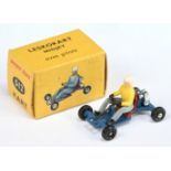 rench Dinky Toys 512 Leskokart - Blue with yellow  and grey driver, white helmet -  Excellent Plu...