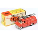 Dinky Toys 286 Ford Transit Fire Appliance "Fire Service" - Red body, Dark grey base, off white i...