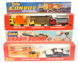 Dinky Toys  299 "Crash Squad" Gift Set To Include - Plymouth "Police" Car Black and  white and Be...