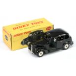 Dinky 254 Austin "Taxi" - Black body, grey base and interior, silver trim and chrome spun hubs