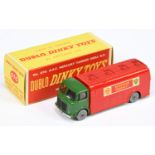 Dinky Toys Dublo 070 AEC Mercury Tanker "Shell-BP" - Green cab, red back, black grille, silver tr...