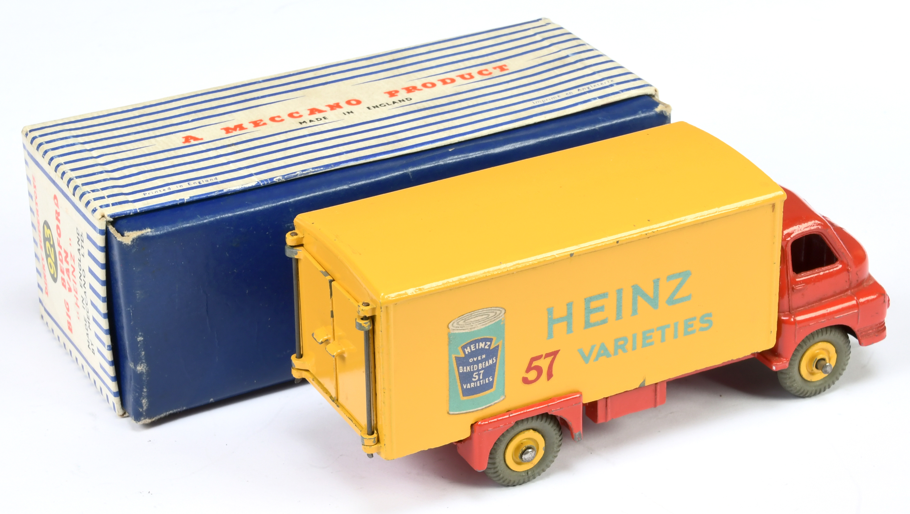 Dinky Toys 923 Big Bedford Van "Heinz 57 Varieties" - Red cab and chassis, yellow back and supert... - Image 2 of 2