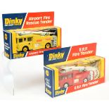 Dinky Toys  263 Airport Fire Rescue Tender - Yellow, white including ladder with harder to find b...