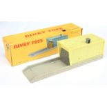 French Dinky Toys 502 Garage - Plastic issue grey base and opening door, with bright yellow garage 