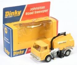 Dinky Toys  449 Ford Johnston Road Sweeper Yellow body and back, silver chassis, cream interior, ...