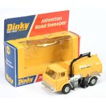 Dinky Toys  449 Ford Johnston Road Sweeper Yellow body and back, silver chassis, cream interior, ...