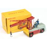 French Dinky Toys 50 Grue Salev - Grey, red including convex and concave hubs, yellow front panel...