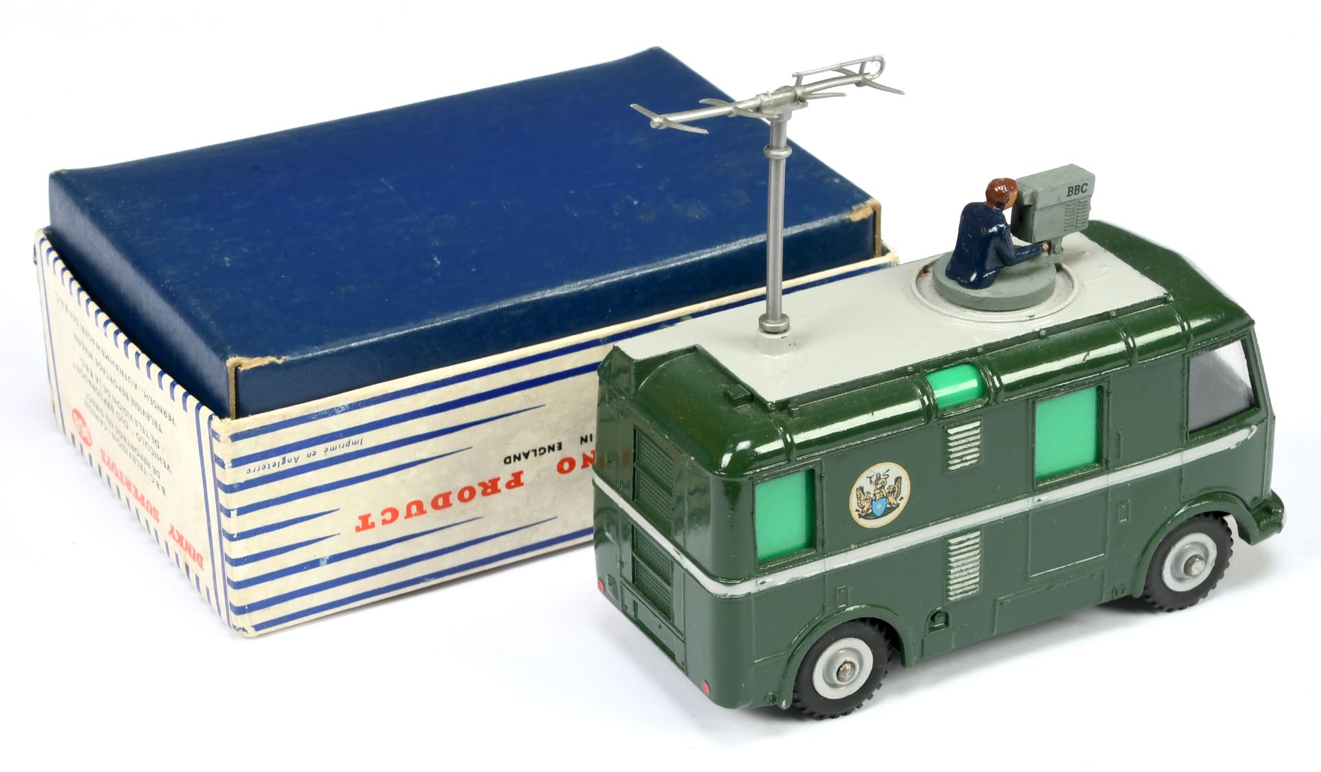 Dinky Toys 968 Roving Eye Vehicle "BBC TV" - Green, grey including roof and supertoy hubs, silver... - Bild 2 aus 2