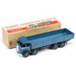 Dinky Toys 501 Foden (type 1) Diesel 8-Wheel Wagon - Blue cab, back and rigid hubs with herringbo...