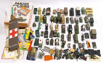 Lledo & similar, Military Ambulance & similar, a boxed & unboxed group & related magazines & para...