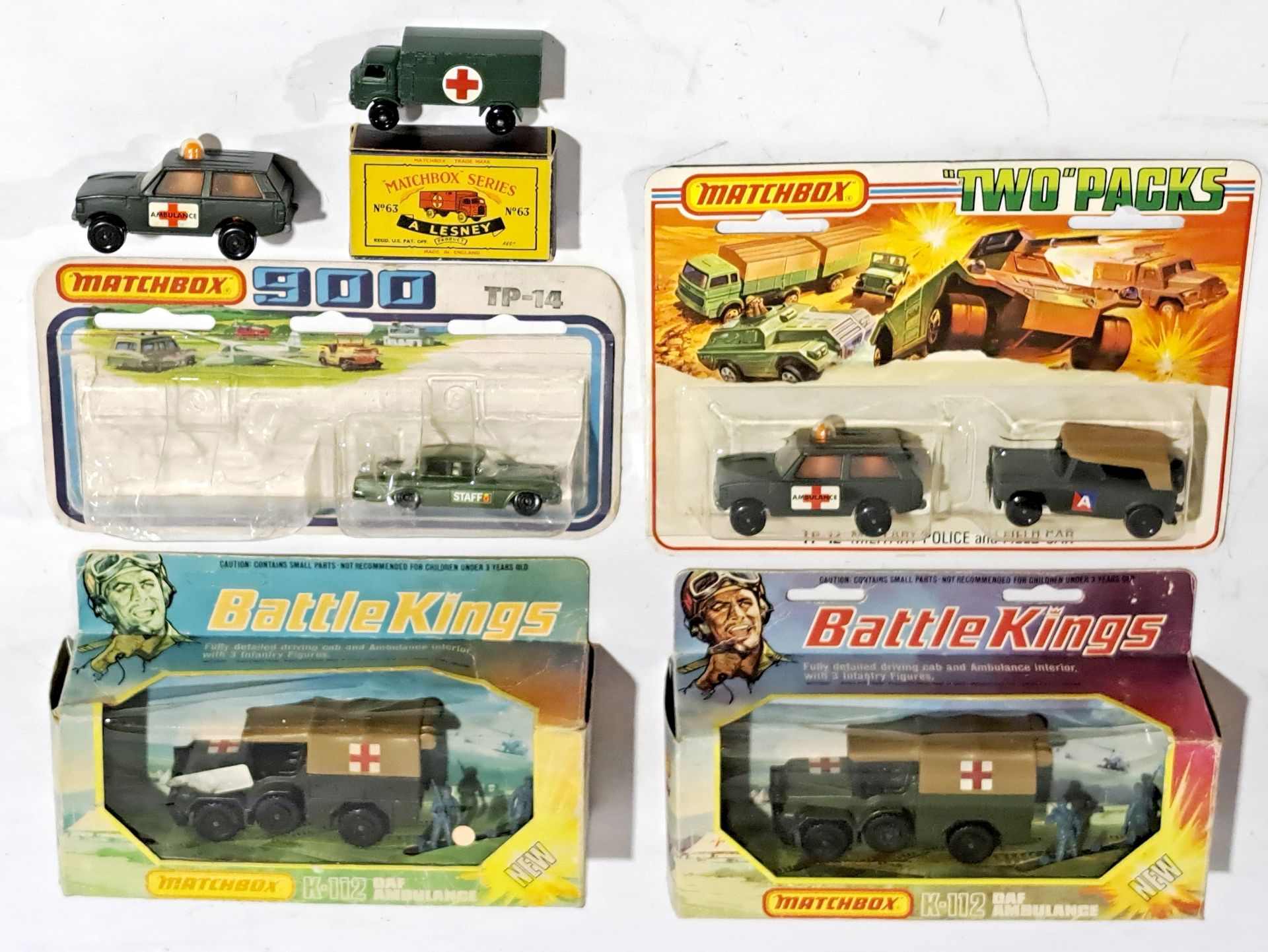 Matchbox Battle Kings & similar, Military related, a boxed & unboxed group