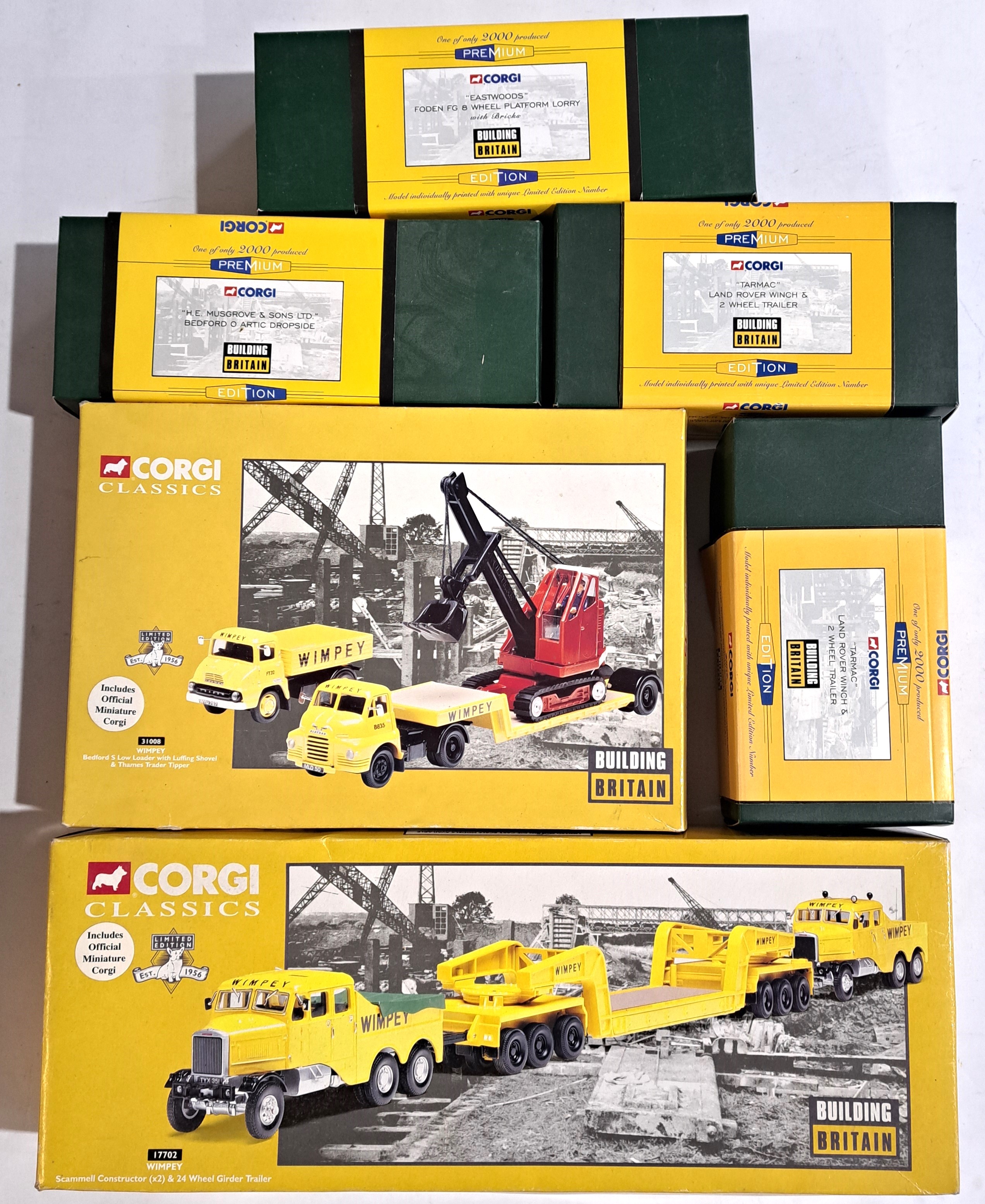 Corgi "Building Britain" Series, a boxed group which also contains Premium Editions