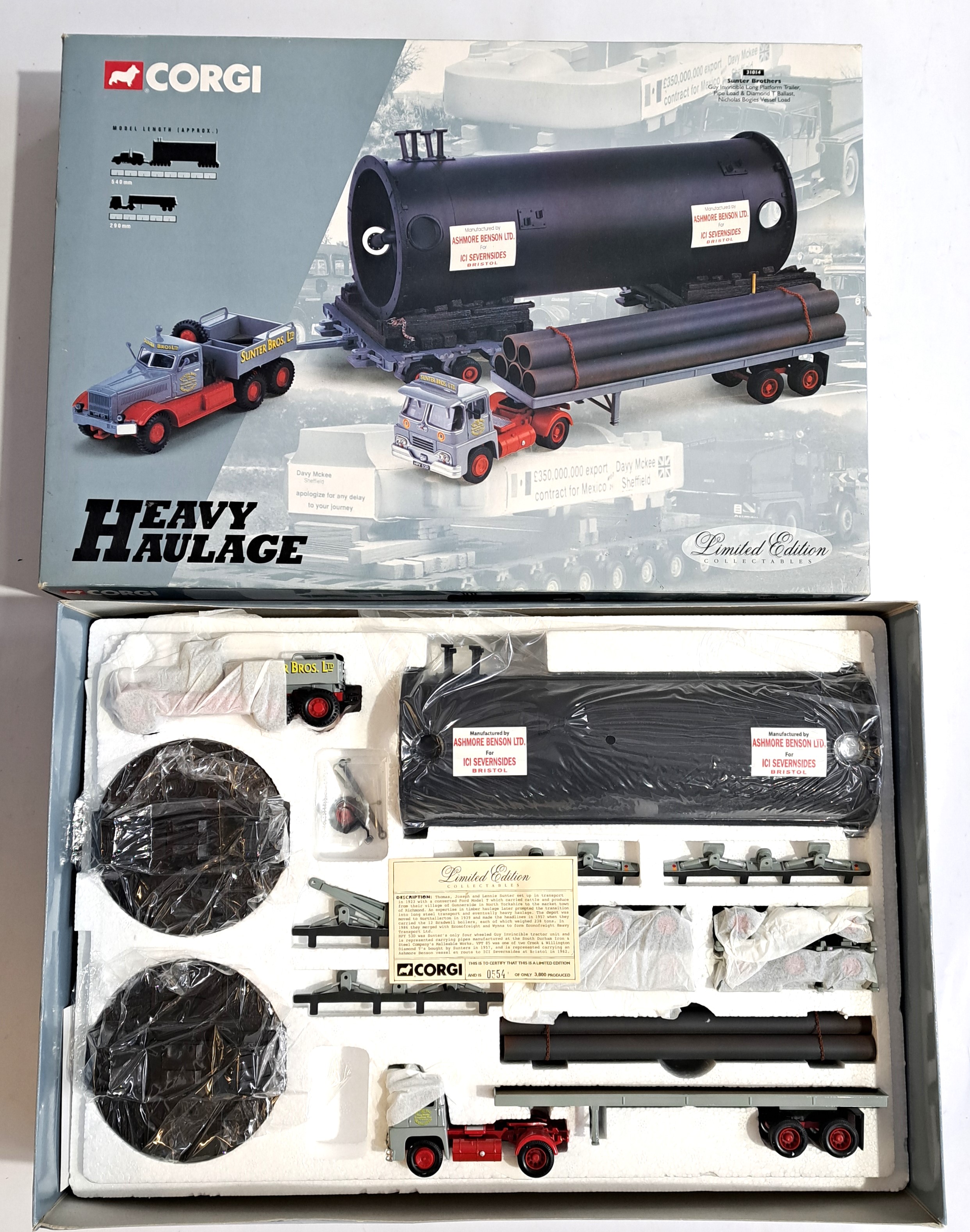 Corgi - a boxed 31014 (Heavy Haulage Series) 1/50 Scale Set