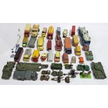 Dinky, Corgi & similar, an unboxed Military, Commercial & similar group