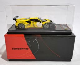 BBR Models (Italy) Ferrari 488 Modificata Yellow/Matt Silver BBRC255, boxed